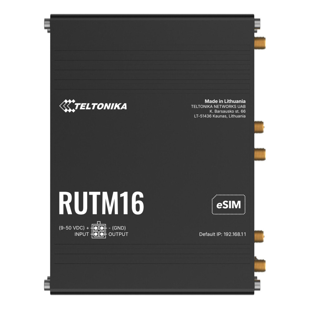 Teltonika Networks Lte Wi-Fi 5 1X Wan 4X Lan Sim Dns Over Https Gps Dc Rutos 4779051847372