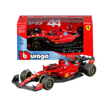 Bburago - Ferrari SF-23 “The First Lap” Fiorano Test 2024#44 Lewis Hamilton, 1:43 Scale Model Car, Officially Licensed Ferrari Replica, Recommende