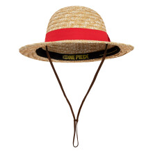 Cinereplicas One Piece – Luffy Straw Hat – 58-61 cm – Officially Licensed, Red and Pale Yellow, One Size
