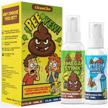 GleamGlee Extra Strong Fart Spray Prank Set – Insanely Potent Real Stink Spray + Quick Odor Fix – Hilarious Gag Gifts for Prankster, Parties, Adul