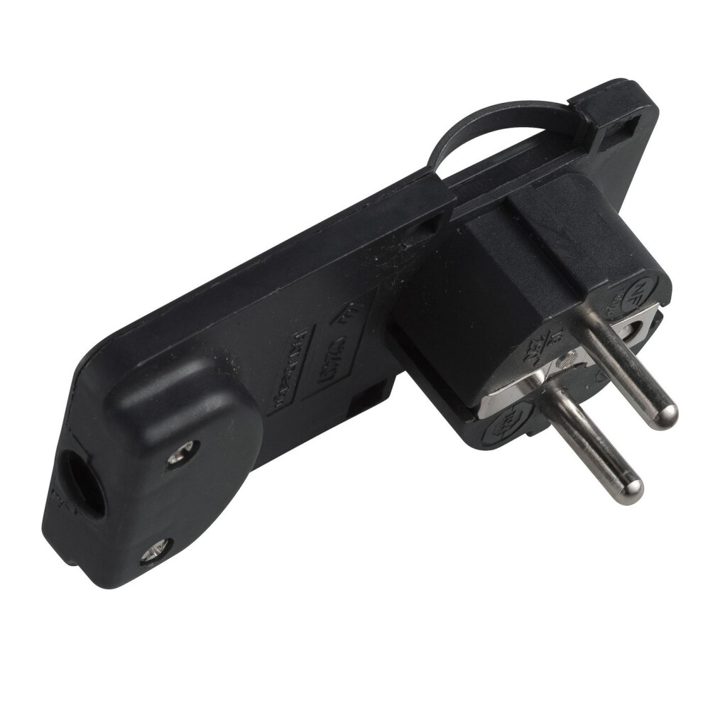 Microconnect Schuko Angled Power Plug Flat Black 5704174251224