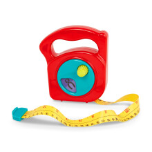 Battat – Toy Measuring Tape – Working Reel & Easy – Hold Handle – Tool Discovery Carousel – Metric & Imperial Units – 2+ Years – Big Tap