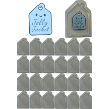 Jelly Jacket Tag Protector for Jellycat 100% Recycled Hard Plastic Shell Cover - 24 Pack