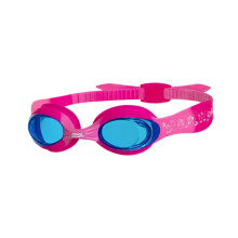 Zoggs Little Twist Kids Swimming Goggles (0-6 Years, Blue Lens, Pink/Fuchsia) UV Protection, Children's Kids Goggles with Anti-Fog, Toddler, Junior B