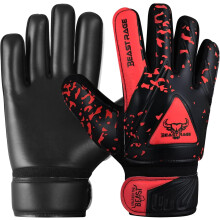 BEAST RAGE Goalkeeper Gloves for Kids Boys Youth,Soccer Goalie Gloves Kids,Double Wrist Support,Strong Grip,Padded Palm football gloves boys (Red, Si