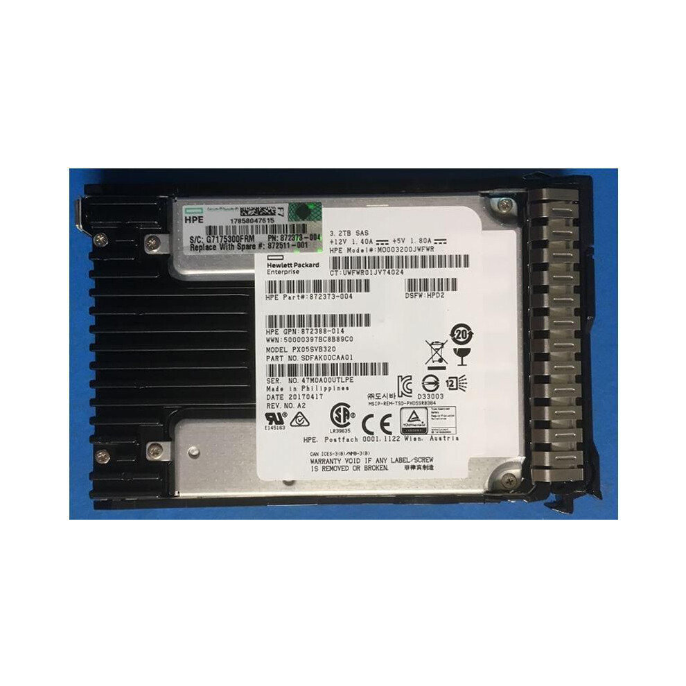 Hewlett Packard Enterprise Ssd 3.2Tb 12G Sff Sas Mu Sc 5715328046191