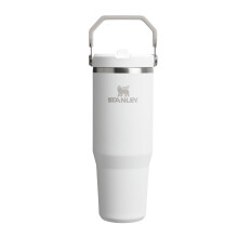 Stanley 1913 Flip Straw Tumbler Water Bottle with Straw 0.89L - Keeps Cold for 12+ Hours - Easy to Carry - Dishwasher Safe - Stainless Steel Thermal