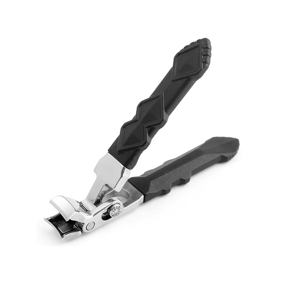 Stoyotu (Black 1 Pcs C) Stainless Steel Fingernail Clippers With Concave Blade, Heavy-Duty Nail Clipper With Curved Design