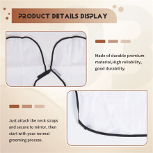 1PCS-Shaving Apron,Beard Hair Catcher for Men Shaving&Trimming Beard Cape Grooming Cloth Waterproof with Suction Cup B