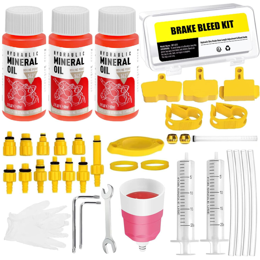 Photos - Other Brake Components Hydraulic Disc Brake Bleed Kit for Shimano,TEKTRO,MAGURA, Bicycle Fluid Hydraulic Disc Brake Bleed Kit, Including Mineral Br