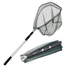 KK'S GLAMS Telescope Fishing Landing Net - Foldable Collapsible Extensible 1.5M Aluminum Alloy Pole Handle, Lightweight Portable for Bird Fish Catch