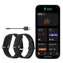 Volt Fitness Tracker Band No Subscription – Wearable Health Tracker with HRV Recovery & Sleep Tracking, Waterproof Health Band with App for iPhone &
