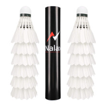 Nalax Badminton Birdie,12-Pack Professional Duck Feather Badminton Shuttlecocks Feather Ball With Great Durability Stability and Balance,Suitable for