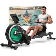 Rowing Machine for Home Gym, EvoSpark Magnetic Rowing Machines 350 LB Weight Capacity - Foldable Rower for Home Use with App Supported, Upgrade to Do