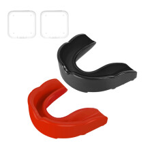Flintronic 2 Pcs Adult Sports Mouthguard Gum Shield with Case, for Rugby Boxing Martial Arts Hockey MMA Karate Taekwondo and Other Contact Sports (Bl