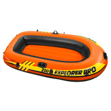 Intex Explorer Pro Inflatable Boat, Boat Only, Two Person (196 x 102 x 33 cm), Orange
