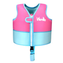 Wenlia Kids Swim Vest, Float Jacket Toddler Buoyancy Vest Neoprene Swimming Jacket with Crotch Strap for Boys Girls Age 1-6 Years