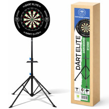Professional Dart Board Stand with Four Legs Creating a Stable Base, Accessories Tray and Stabiliser Rod. Compatible with all Bristle Dartboards, Scr