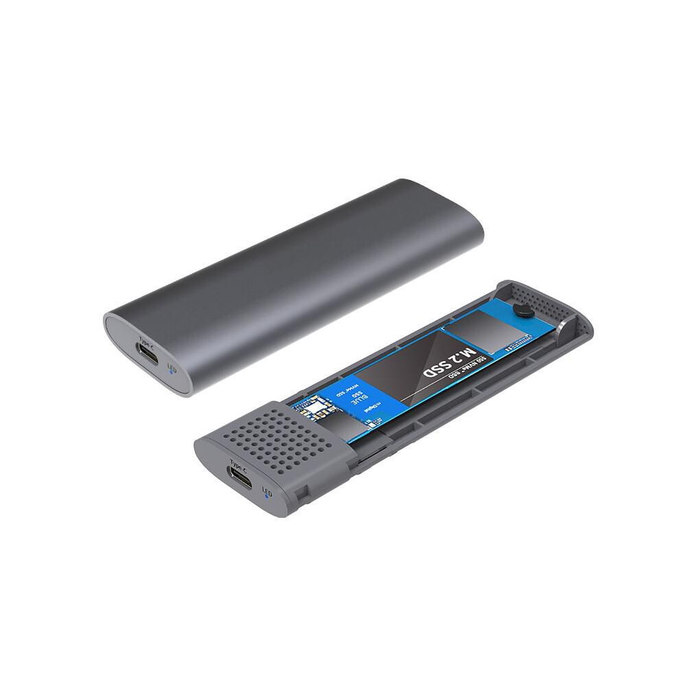 MAIWO M.2 NVME SATA SSD Enclosure Adapter Tool-Free, RTL9210B Chips, USB C 3.1 Gen 2 10Gbps NVME, 6Gbps SATA PCIe M-Key(B+M Key), External Solid