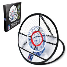 PGA TOUR Perfect Touch Chipping Net - 3 Ring Net for Wedge Practice, Ideal for Garden, Perfect Golf Gifts for Enthusiasts, 50.8 cm, Black