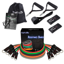 TheFitLife Resistance Bands Set 250lbs – Heavy Resistance Bands for Home Gym, Advanced Strength Training Equipment with Handles, Door Anchor & Ankle