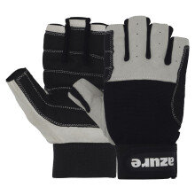 Azure Premium Quality Strong AMARA Black Sailing Enforced Palm Breathable Best Gloves Skiing Riding Running Hiking Fishing Sailing Indoor-Outdoor C/F