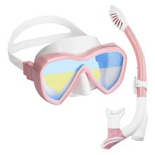 LUXPARD Snorkel Set, Anti-Fog Panoramic View Snorkel Mask and Anti-Leak Dry Snorkel Tube, Snorkeling Gear for Adult and Youth, Snorkel Kit Bag Includ