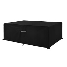 Dokon 7ft Pool Table Cover with Air Vents, Waterproof Windproof Anti-UV Heavy Duty Oxford Fabric Billiard Snooker Table Cover, Garden Furniture Cover