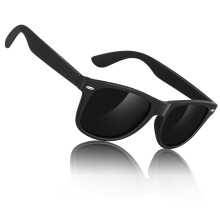 Sunier Sunglasses Mens Womens Polarised, Retro Square Ultralight Driving Fishing Running Cycling Shades Mens with UV400 Protection