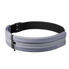 EGOO - Water Resistant Running Belt with Adjustable Elastic Strap, Lightweight Large Capacity Sports Waistpack with Dual Pockets for Running, Workout