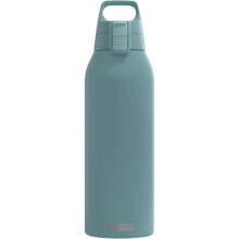 Sigg - Stainless Steel Water Bottle - Shield ONE Morning Blue - Suitable For Carbonated Beverages - Leakproof - Lightweight - BPA Blue - 1.5L
