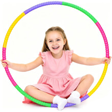 1PC Detachable Hula Hoop, Adjustable Hoola Hoop, Hula Hoops Lightweight Hula Hoop Hula Hoops for Indoor & Outdoor Play, Fitness & Pet Training