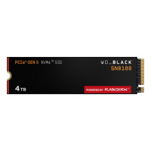 Western Digital WD_BLACK SN8100 NVMe SSD POWERED BY SANDISK 4 TB