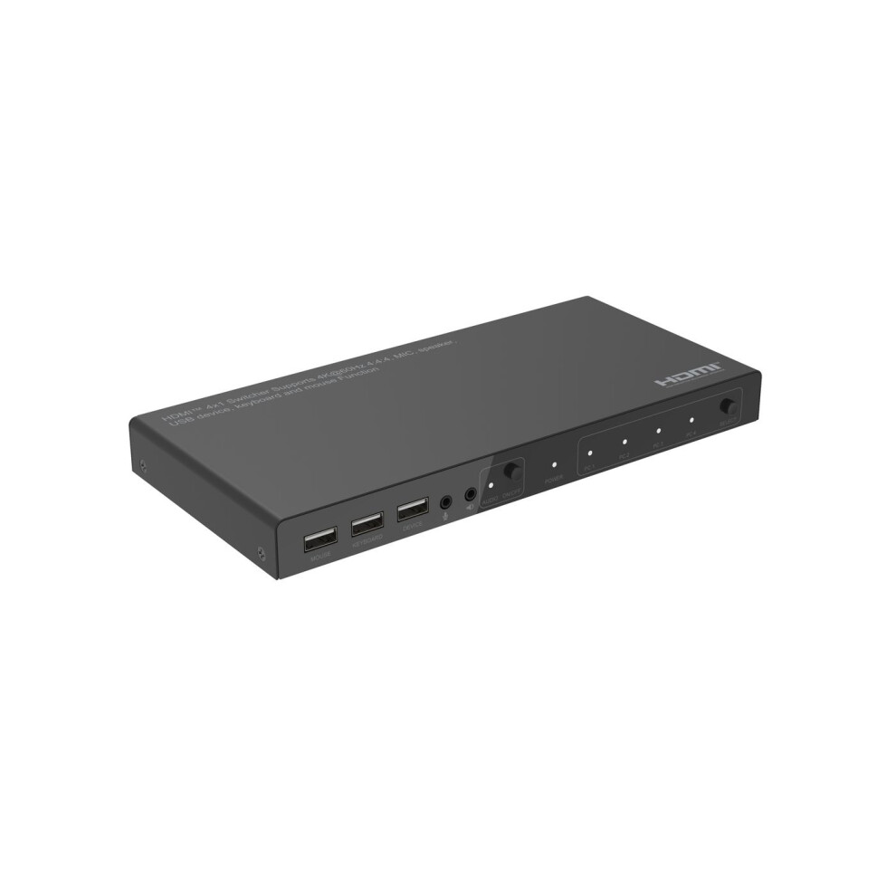 Microconnect 4K@60Hz Hdmi Kvm Switch 4X1 4:4:4 Hdcp 2.2 & 1.4 18Gbps Bandwidth 3D 5715063148785