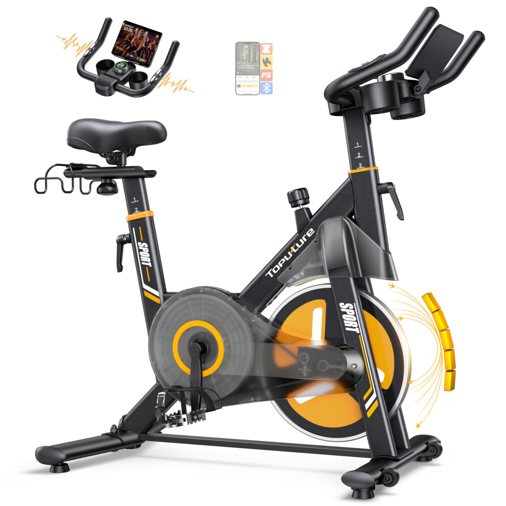 Photos - Exercise Bike Toputure    with Touchscreen LCD Display, Spin Bike with App Control 32-Level Electric Magnetic Resistance,  2026