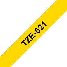 Brother Brother TZe-621 Black on Yellow Labelling Tape â“ 9mm wide