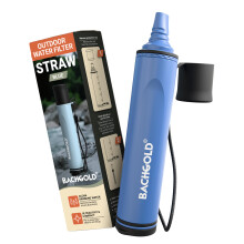 Bachgold Water Filter Straw Survival – Portable Camping Water Purification System | Removes 99.99% Viruses, Bacteria & Protozoa | 2-Stage Electroads