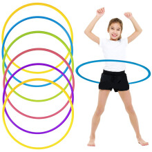 TradeXone - Fitness Hula Hoop in Multiple Size & Colors - Plain & Glitter 55cm, 65cm, 75cm Plastic Hula Hoops for Adults, Fitness and Dance Exercise