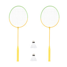 Mookie Activo 2 Player Badminton Set, Fun Outdoor Family Game, with 2 Rackets and 2 Shuttlecocks, for Beginners, Fun Outdoor Game for Children and Ad