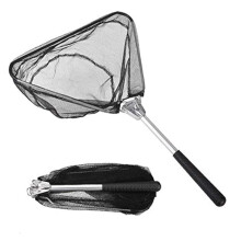 MI CASA Fishing Net Fishing Landing Net Fixed Pole Handle Durable Nylon Material Mesh for Bird Fish Catch Release Lightweight Portable Aluminum Alloy