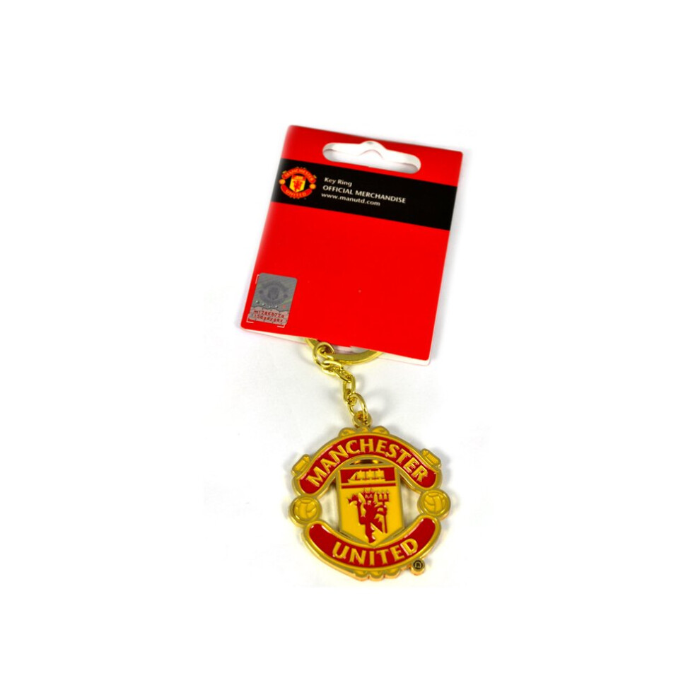Manchester United Official Crest Shaped Keyring