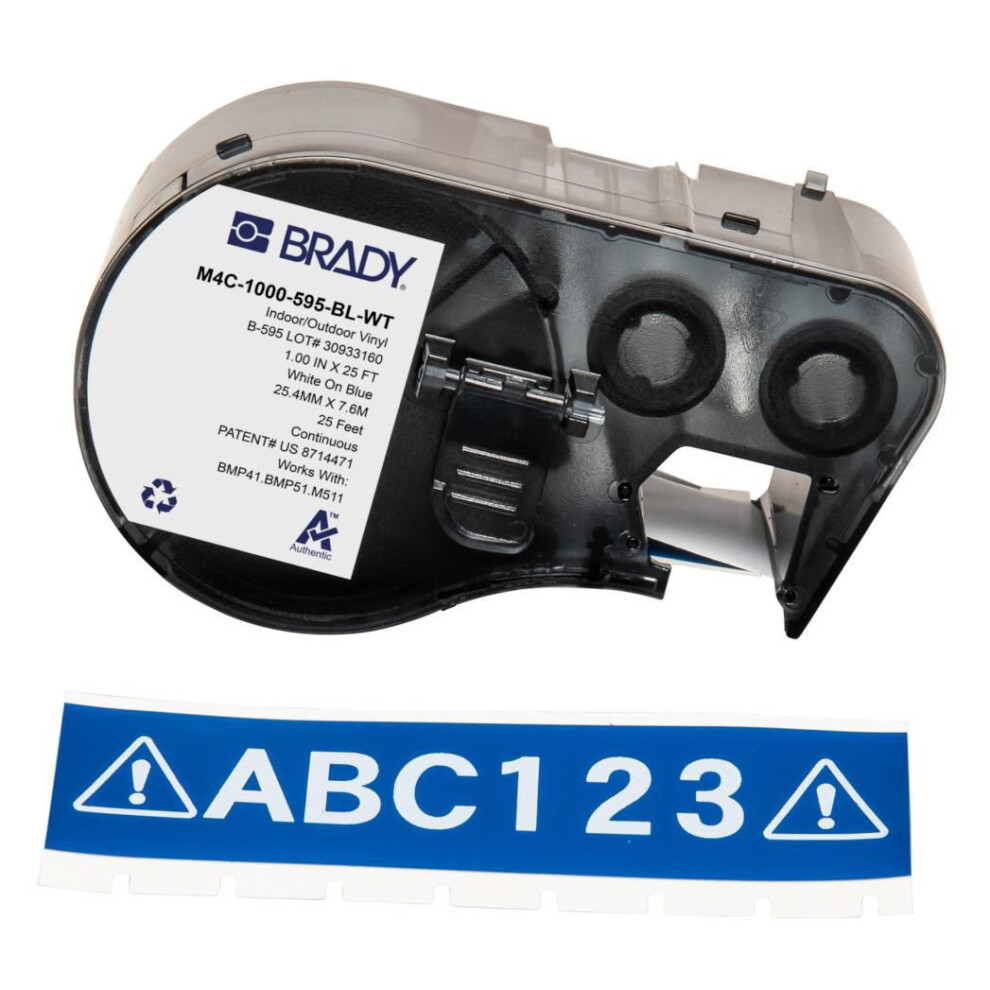 Brady M410/Bmp41/M510/Bmp51/Bmp53/M511 Label Printer Tape 888434592632