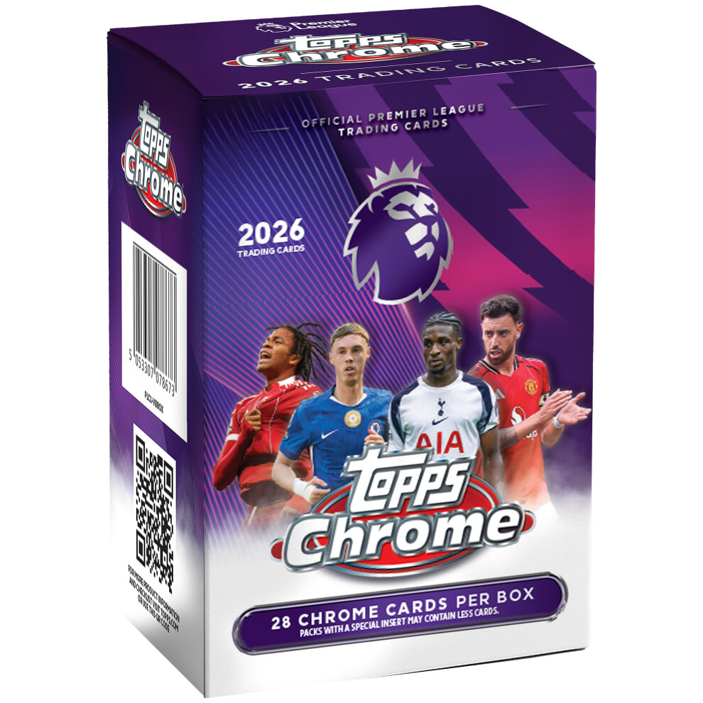 Topps 2026 Chrome Premier League Soccer - Factory Sealed - Value Box