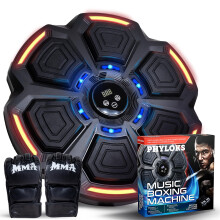 Music Boxing Machine, Home Gym Equipment for Women, Kickboxing Gifts for Teens, Girls & Adults, Wall Punching Pad, Light Up Wall Target, Kids Exercis