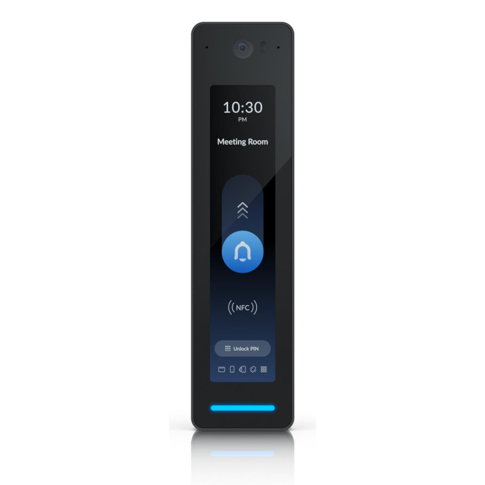 Ubiquiti 4.7" Touchscreen Ble 4.2 Nfc Face Pin Poe 1X Gbe Rj45 Port 48V Dc 6W Proximity Sensor Polycarbonate Glass Ip55 Black 810084697580