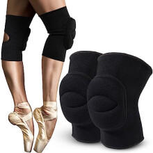 Aiseyi Volleyball Dance Knee Pads 20mm Thick Sponge Knee Support Soft Dance Knee Sleeve Stretchy Knee Brace for Women Men Kids Yoga Ballet Pole Dance