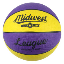 Midwest Kids League Basketball, Yellow/Purple, Size 3