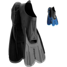 CRESSI Agua Short Fins Black 5.5/6.5 (39/40 EU) - Self Adjusting Short Fins for Diving, Apnea, Snorkeling and Swimming, Black, 5.5/6.5 (39/40 EU)