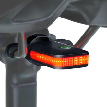 RAVEMEN CL01 Bike Tail Light, 300 Wide-Angle Rear Bicycle Light for Night Riding, Saddle Mount Bike Taillight Safety Accessories with Auto On/Off, B