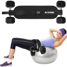 flintronic Exercise Hip Thrust Belt, Booty Belt for Hip Thrust, Adjustable Hip Thrust Belt with Extra Padding for Dumbbells Kettlebells Gym Fitness B